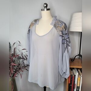 Sains Blouse Gray Size Medium